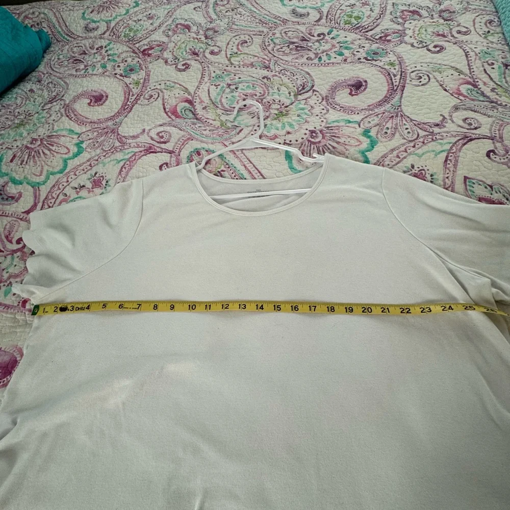 The Outfitters by Lands’ End Royal Blue and White Short Sleeve Tees 3x - Picture 10 of 16